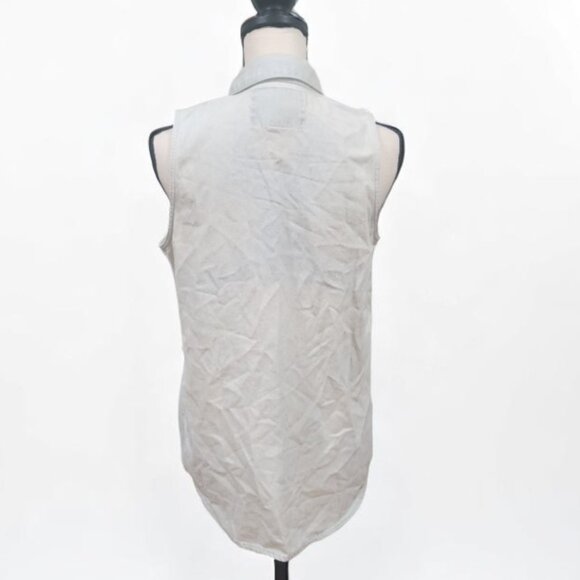 Vintage Express Denim Sleeveless Shirt – Size M - Picture 3 of 5